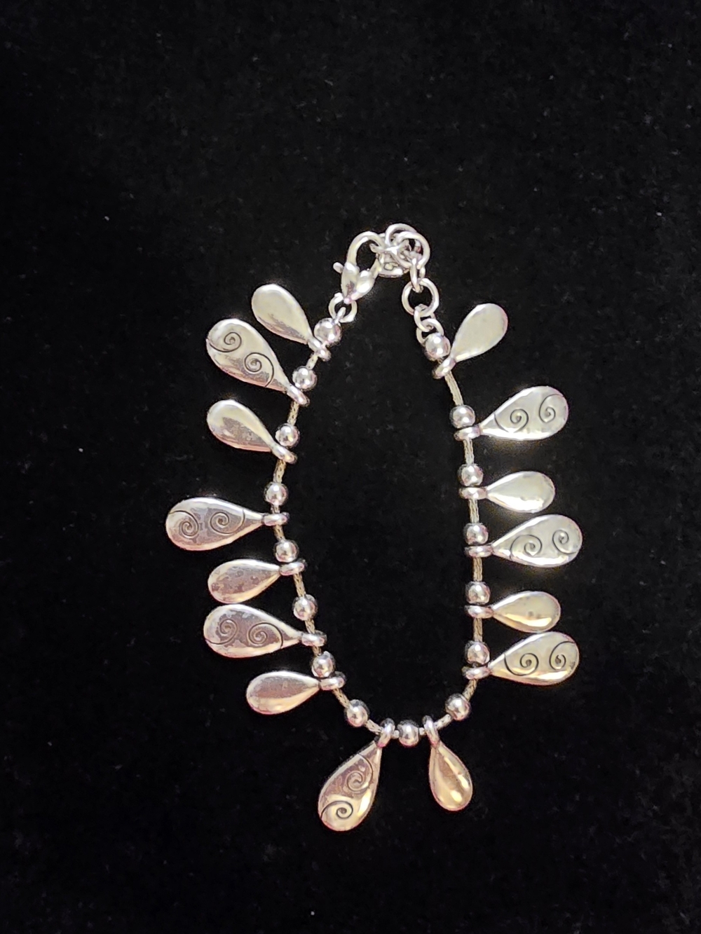 Brighton Silver Teardrop Charm Bracelet - Silver